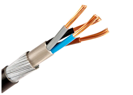 PVC XLPE Insulated Steel Wire Armoured Power Cable Copper Conductor LV Power Cable supplier