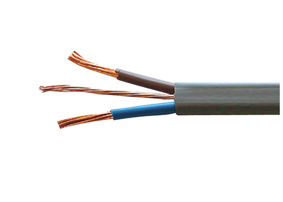 Flat PVC Insulated Electrical Cable Wire 3 Core x2.5SQMM Hard Sheath Line of Household With White Color supplier