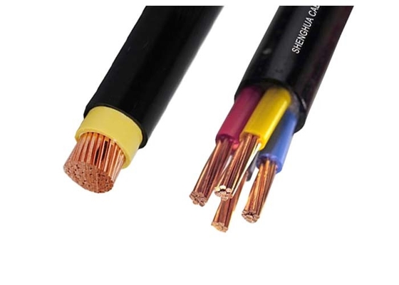 Low Voltage 1kV PVC Insulated cable / electrical power cable Environmental protection supplier