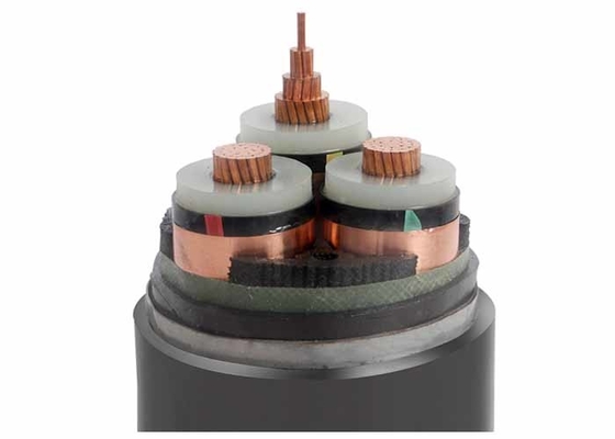 Underground PVC Armoured Cable Three Core 12.7 / 22KV Ind Screen With Steel Tape supplier