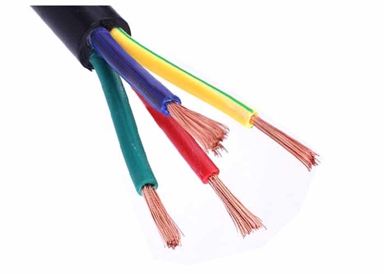 PVC Sheathed Electrical Cable Wire With Flexible Copper Conductor 4 Core Flex Cable supplier