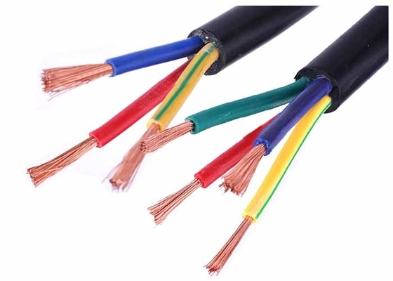 2 - 5 Core Flexible Copper Conductor PVC Sheathed / PVC Insulated Wire Cable supplier