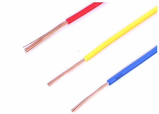 Stranded PVC Insulation Electrical Wire Cable With Fine Bare Copper Conductor Rigid supplier