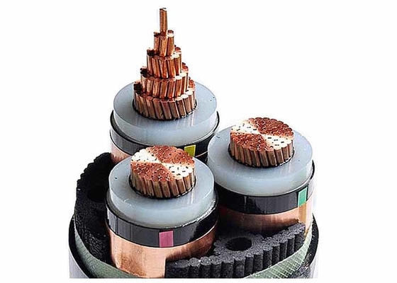 High Voltage Three Core XLPE Insulated Power Cable 12/20(24)KV From 70SQMM to 400SQMM supplier