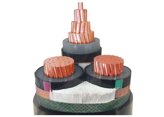 3 Cores MV  XLPE Electrical Cable Copper Conductor For Industrial Plants supplier