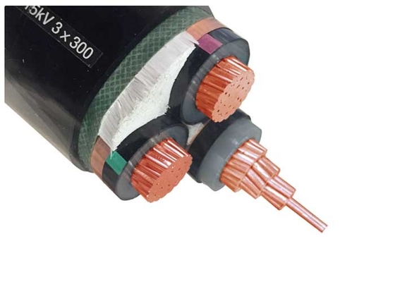 3 Cores MV  XLPE Electrical Cable Copper Conductor For Industrial Plants supplier