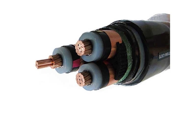 High Tension Three Cores Armored Electrical Cable Steel Tape Armoured Copper MV Cable supplier