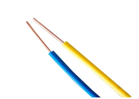 Rigid Conductor Electrical Cable Wire For Internal Wiring 300/500v , Blue Red Yellow supplier