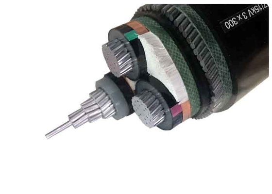 8.7/15kV 3x300SQMM Steel Wire Armoured Aluminum Cable YJLV32 AL/XLPE/SWA/PVC Power Armour Cables supplier