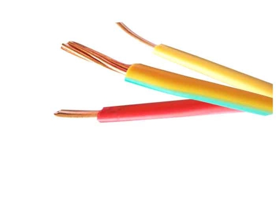 Cable 2.5sqmm LV S/C CU PVC Yellow  / Green Electrical Wire Cable supplier