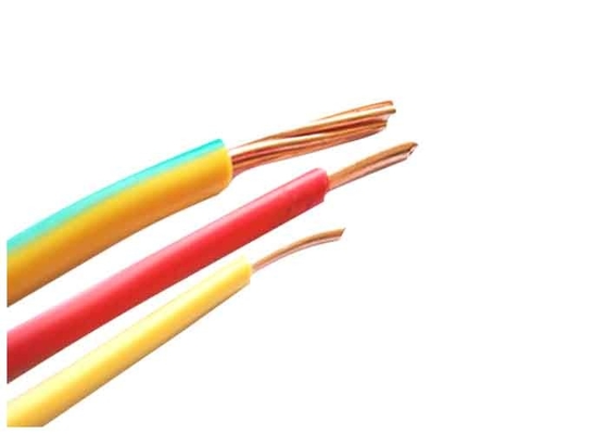 Cable 2.5sqmm LV S/C CU PVC Yellow  / Green Electrical Wire Cable supplier