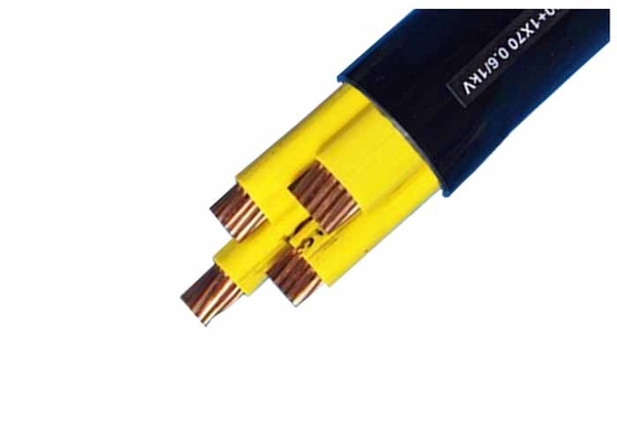 0.6/ 1kV Four Cores CU/PVC/PVC Yellow PVC Insulated Cables for Power Transmission supplier