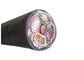 Black PVC Insulated Cables 4+1 Core Steel Tape Armoured VV22 Electrical STA Power Cable supplier