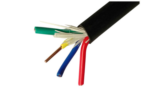 Four Cores Electrical Cable Wire With Solid Copper Conductor 450 / 750V WIth PVC Sheath supplier