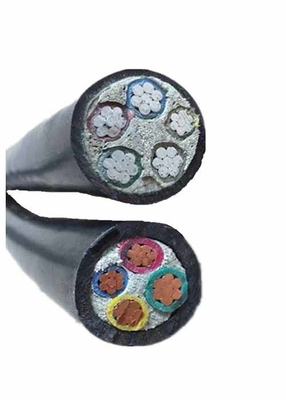 Unarmored Power PVC Electrical Cable Copper / Aluminum Conductor 4 Cores Cables supplier