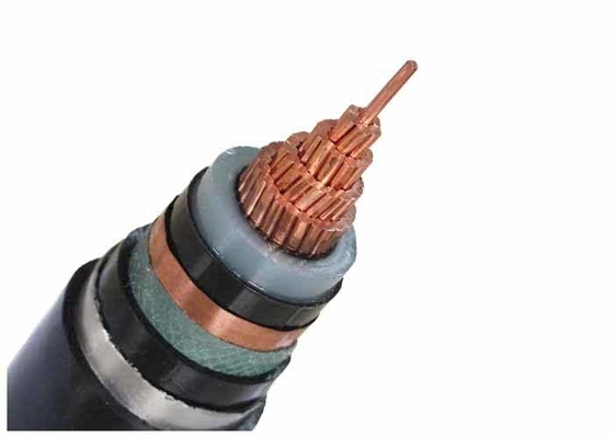 26kV / 35kV Signle / Core XLPE Insulated Power Cable With Stranded Copper Conductor supplier