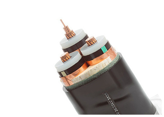 Three Core Screened High Voltage Cable Insulation Xlpe 99.99% Copper 26 / 35kv supplier