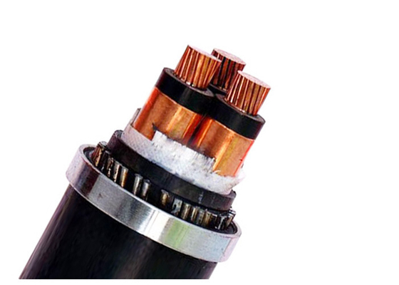 18 / 30kv Three Core Xlpe Insulated Power Cable Zr-pvc Medium Voltage supplier