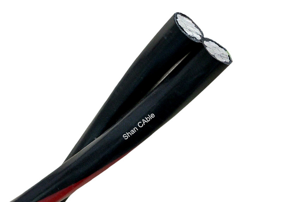 Shanghai Shenghua Cable XLPE / PVC Insulated Aerial Bundled Cable , Triplex Service Drop Cable supplier