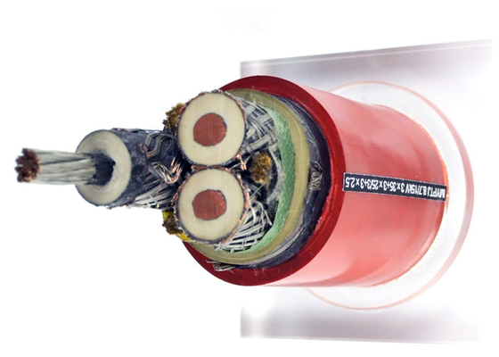 Shenghua Power Cable 8.7 / 15 KV Rubber Flexible Cable MYPTJ Eco Friendly For Heavy Equipment supplier