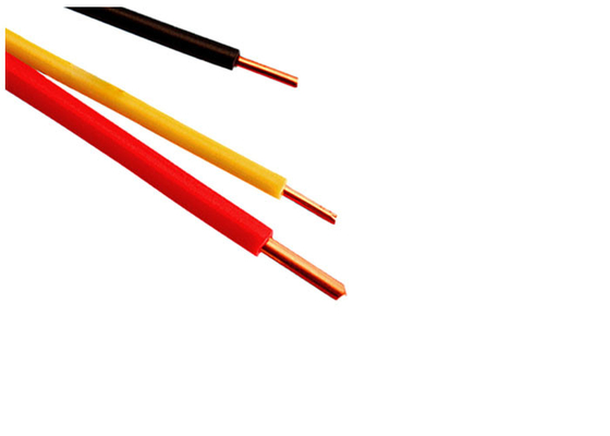 Color Customized Electrical Cable Wire Single Core PVC Insulated Cable 450 / 750 V supplier