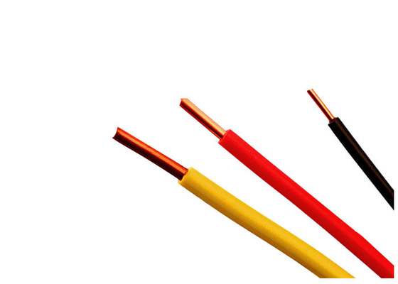 Color Customized Electrical Cable Wire Single Core PVC Insulated Cable 450 / 750 V supplier