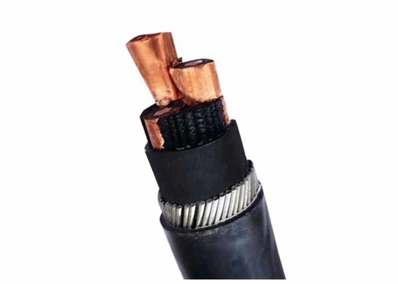 Medium Voltage Steel Wire Armoured Cable 33KV 3x95 SQMM Stranded Bare Copper supplier