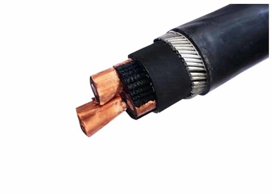 Medium Voltage Steel Wire Armoured Cable 33KV 3x95 SQMM Stranded Bare Copper supplier