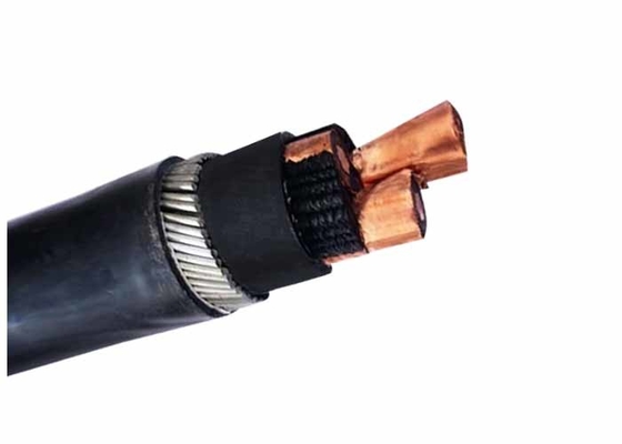 Medium Voltage Steel Wire Armoured Cable 33KV 3x95 SQMM Stranded Bare Copper supplier