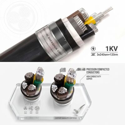 Factory Direct PVC Insulated Power Cable 0.6/1kV 4x70mm2 Copper Export Grade supplier