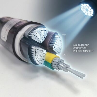 IP68 Waterproof PVC Insulated Power Cable 0.6/1kV 4x25mm2 Underground Direct Burial supplier