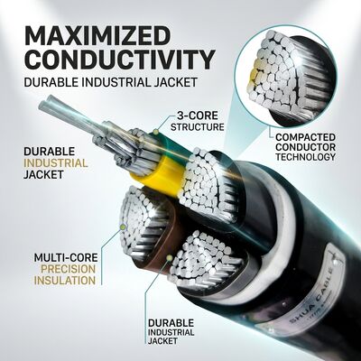 Oil Resistant Chemical Resistant PVC Insulated Cable 450/750V 3 Core Industrial Use supplier
