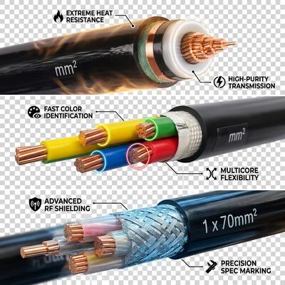 90 Degree High Temperature XLPE Insulated Power Cable 0.6/1kV Continuous supplier