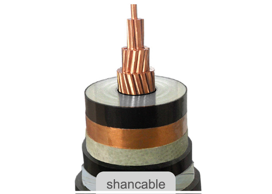 12/20kV (24)kV Single Core 1C500SQMM CU / XLPE / CWS / PE Power Cable supplier