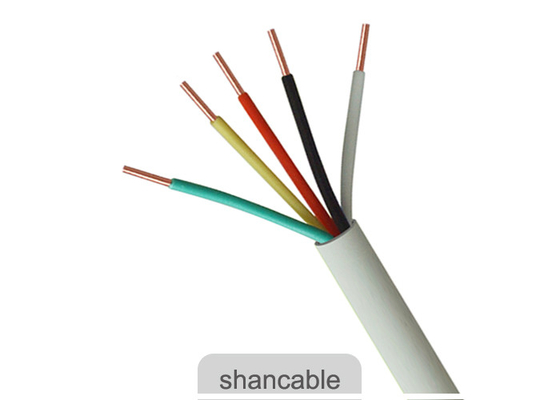 Multicore PVC Insulation Electrical Cable Wire White Jacket Color For Electric Power supplier