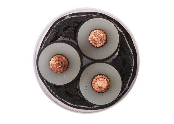 3 Core XLPE Insulated Electrical Cable , 26/35kV Medium Voltage Power Cable supplier