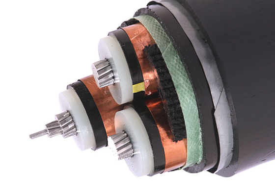 3 Cores XLPE Insulation 26/35KV 3x300 SQMM Aluminum Conductor Armoured Electrical Cable supplier