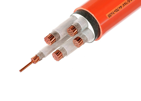 High Temperature Non Metallic Sheath 4x70+1x35 Sqmm Fire Rated  Lszh Power Cable supplier