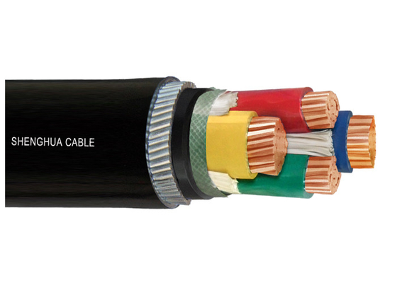 RoHS 4mm2 Steel Armoured Electrical Cable Black Sheath supplier