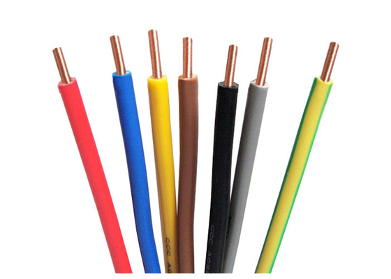 750V Non Sheathed Electrical Cable Wire Plain Circular Conductor supplier