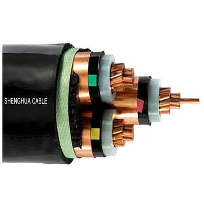 3 Core XLPE Insulated MV Power Cable Stranded Copper Conductor For Laying supplier