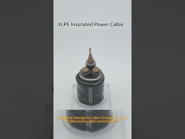 XLPE Insulated Black PVC Power Cable Copper / Aluminum Conductor