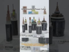 XLPE Insulated Black PVC Power Cable Copper / Aluminum Conductor